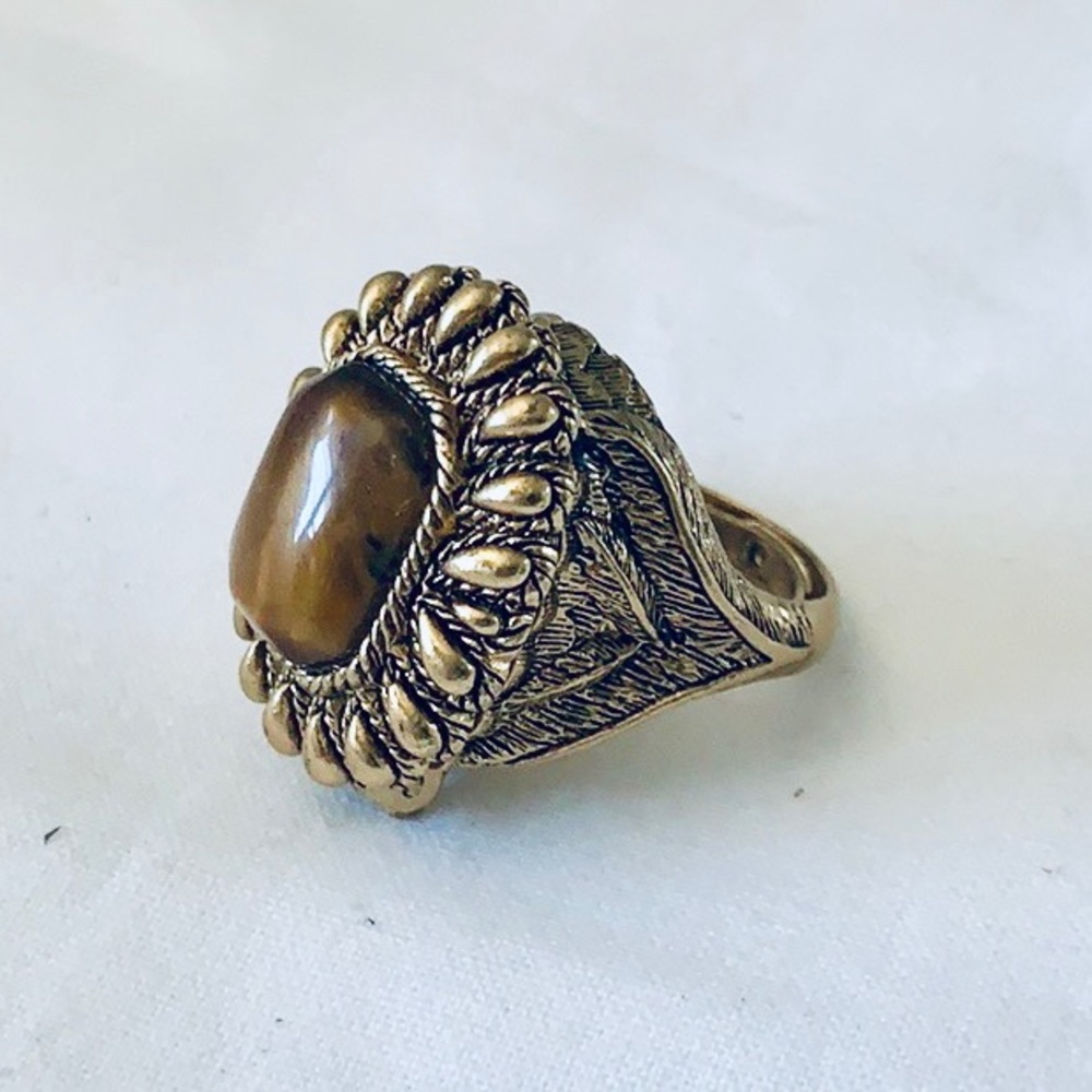 Juicy Couture Statement Ring Size 6 with Locket